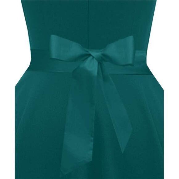 Women's Classic Tea Dress A-teal - Picture 5 of 7